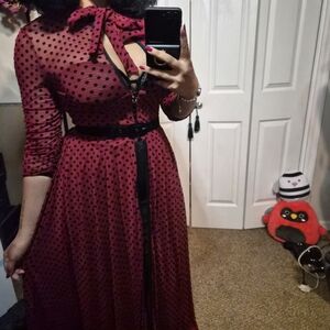 Uniqur Vintage Burgundy Duster (M)